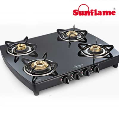"Sunflame stove CRYSTAL METAL BODY 4 B BK A1 - Click here to View more details about this Product